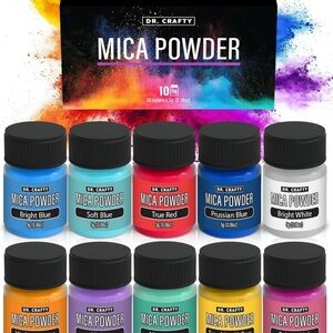 Mica & Pigment Powder for Epoxy Resin & Candle Making - 10 Shades